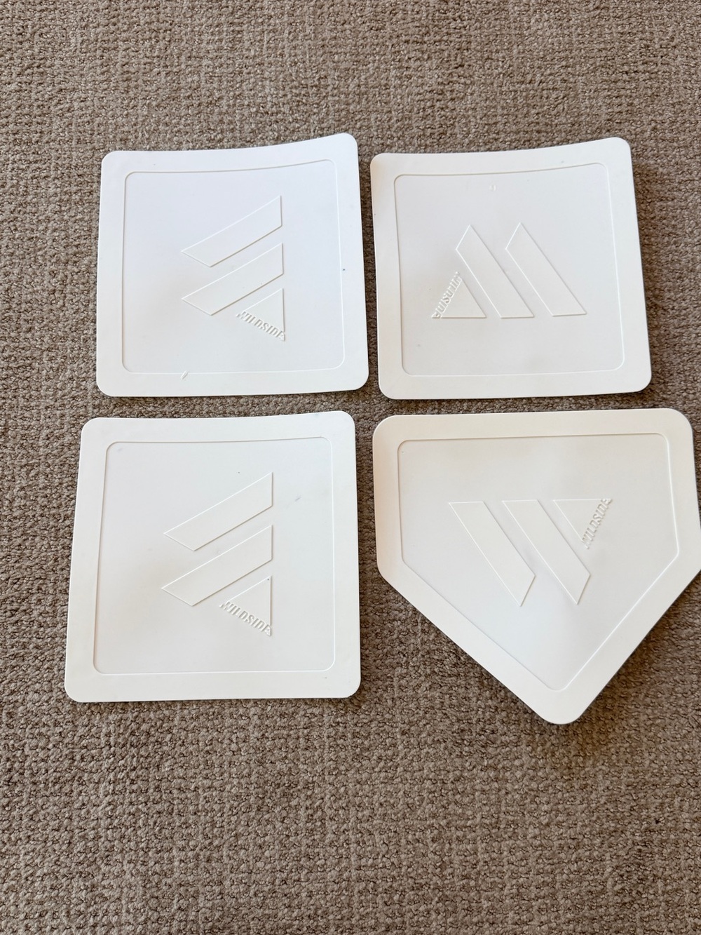 Plastic Base Set of 4 Wildside Baseball Bases
